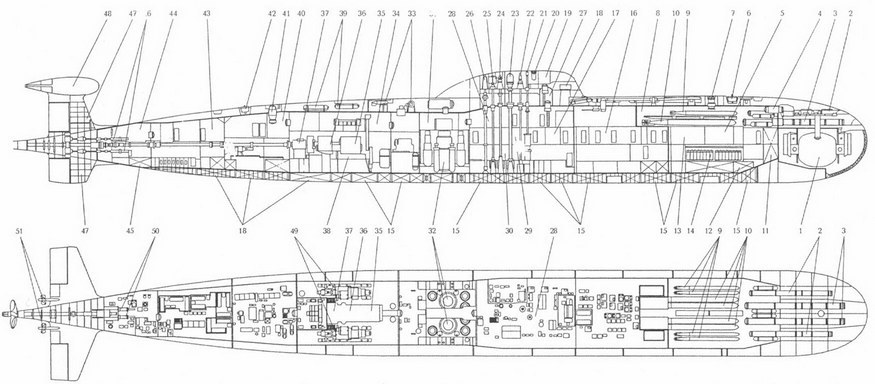 Корабли ВМФ СССР. Том 1. Подводные лодки. Часть 2. Многоцелевые подводные лодки. Подводные лодки специального назначения - pic_12.jpg