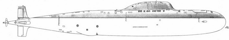 Корабли ВМФ СССР. Том 1. Подводные лодки. Часть 2. Многоцелевые подводные лодки. Подводные лодки специального назначения - pic_24.jpg