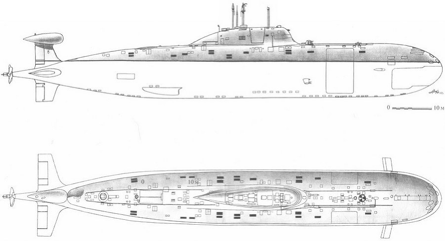 Корабли ВМФ СССР. Том 1. Подводные лодки. Часть 2. Многоцелевые подводные лодки. Подводные лодки специального назначения - pic_43.jpg