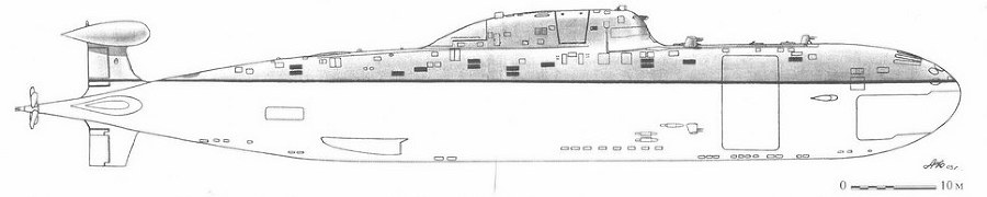 Корабли ВМФ СССР. Том 1. Подводные лодки. Часть 2. Многоцелевые подводные лодки. Подводные лодки специального назначения - pic_51.jpg
