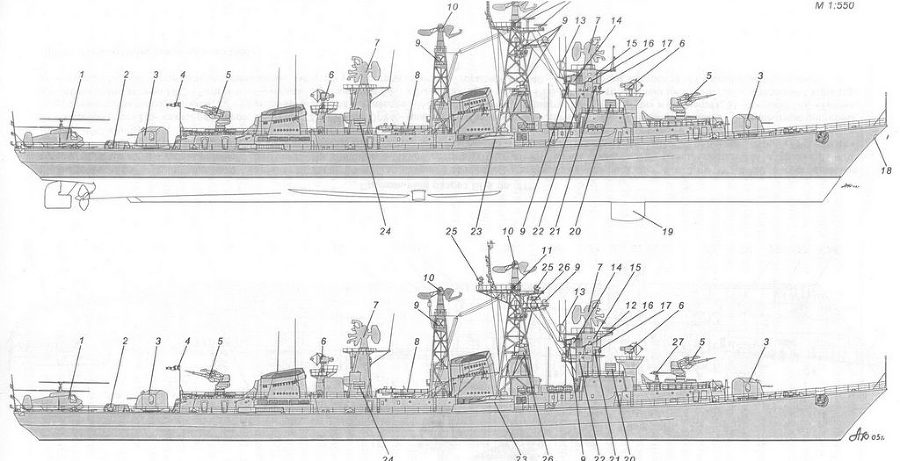 Корабли ВМФ СССР. Том 3. Противолодочные корабли. Часть 1. Противолодочные крейсера, большие противолодочные и сторожевые корабли - pic_10.jpg
