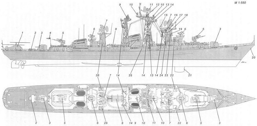 Корабли ВМФ СССР. Том 3. Противолодочные корабли. Часть 1. Противолодочные крейсера, большие противолодочные и сторожевые корабли - pic_12.jpg