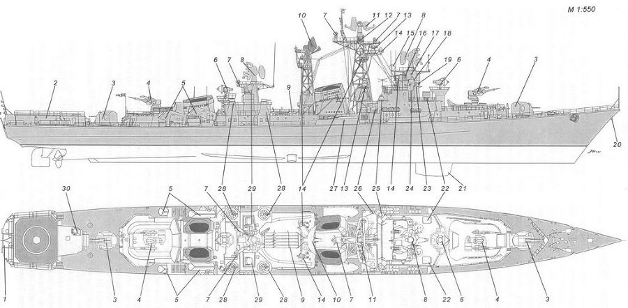 Корабли ВМФ СССР. Том 3. Противолодочные корабли. Часть 1. Противолодочные крейсера, большие противолодочные и сторожевые корабли - pic_13.jpg