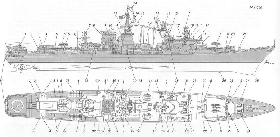 Корабли ВМФ СССР. Том 3. Противолодочные корабли. Часть 1. Противолодочные крейсера, большие противолодочные и сторожевые корабли - pic_31.jpg