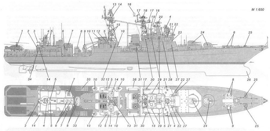 Корабли ВМФ СССР. Том 3. Противолодочные корабли. Часть 1. Противолодочные крейсера, большие противолодочные и сторожевые корабли - pic_36.jpg
