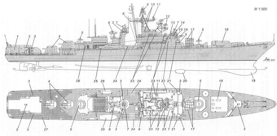 Корабли ВМФ СССР. Том 3. Противолодочные корабли. Часть 1. Противолодочные крейсера, большие противолодочные и сторожевые корабли - pic_64.jpg