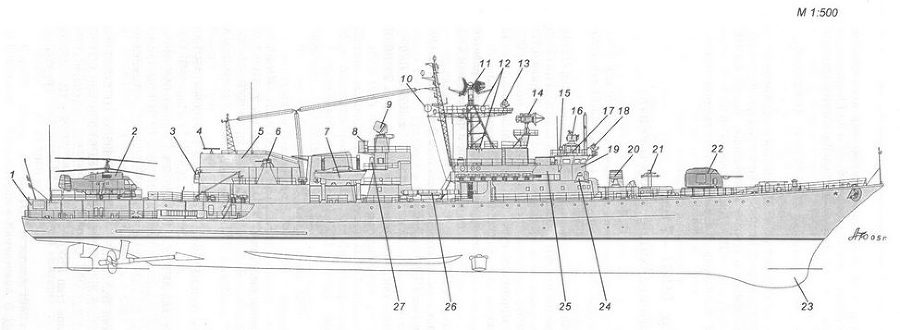 Корабли ВМФ СССР. Том 3. Противолодочные корабли. Часть 1. Противолодочные крейсера, большие противолодочные и сторожевые корабли - pic_68.jpg