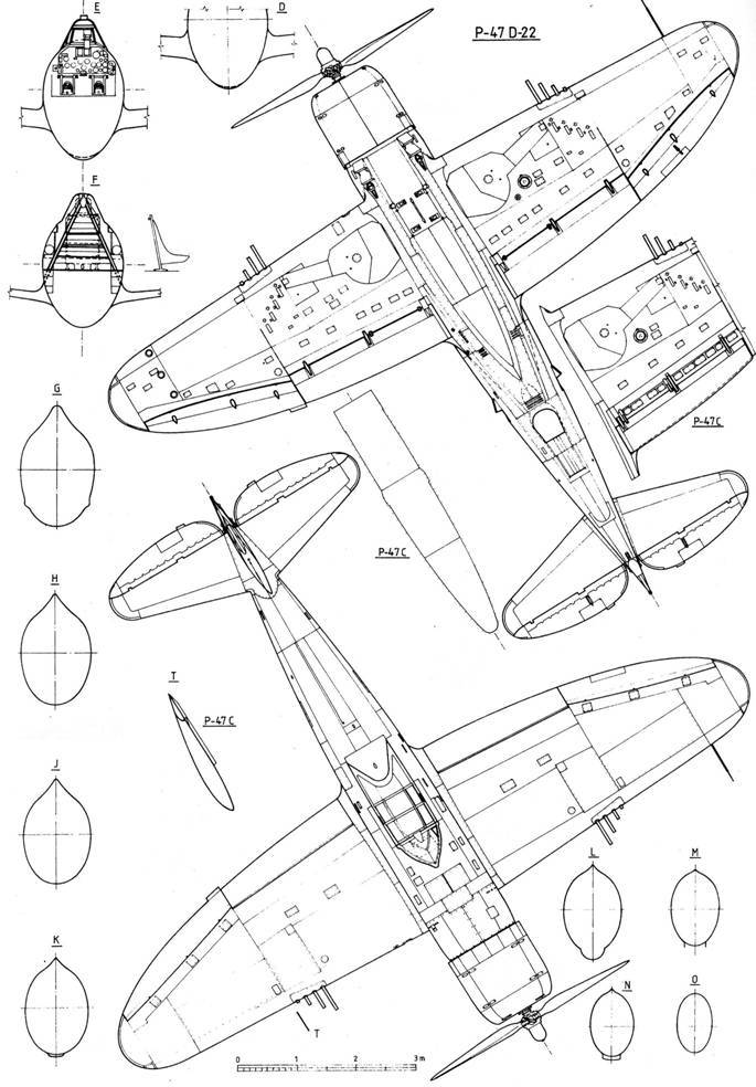 Р-47 «Thunderbolt» Тяжелый истребитель США - pic_153.jpg