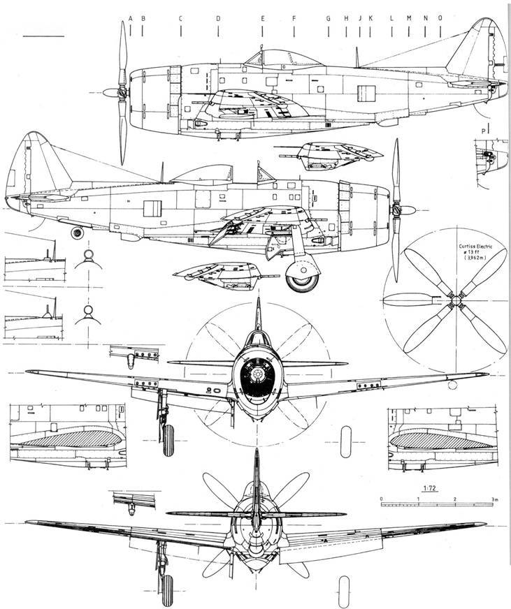 Р-47 «Thunderbolt» Тяжелый истребитель США - pic_170.jpg