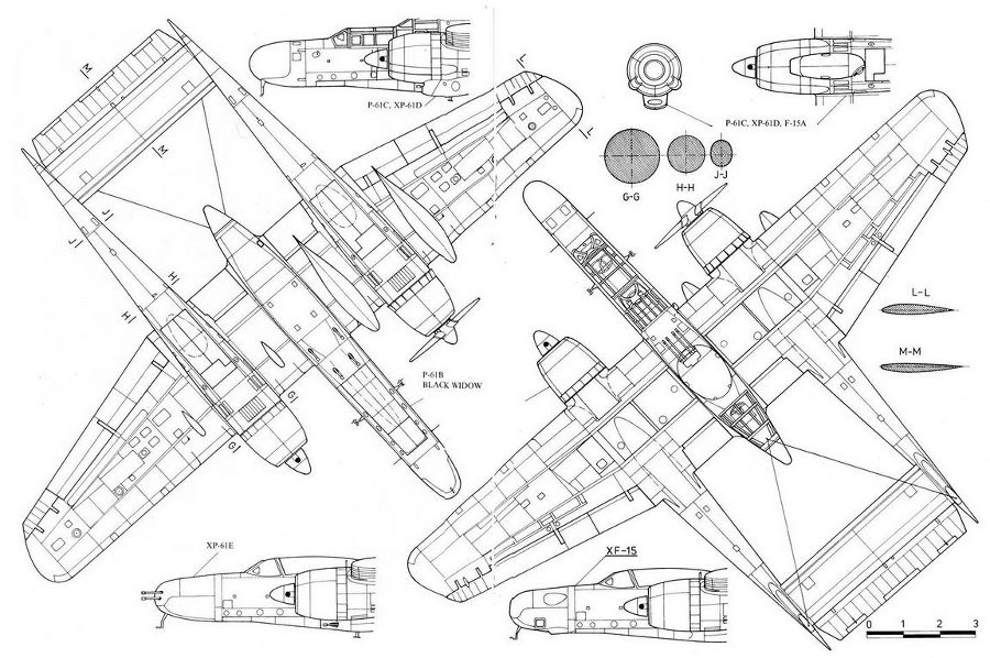 Nortrop P-61 BLack Widow Тяжелый ночной истребитель США - pic_77.jpg