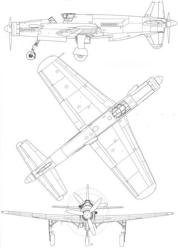 Do 335 «Pfeil» Самый быстный поршневой истребитель. Часть 1 - pic_59.jpg