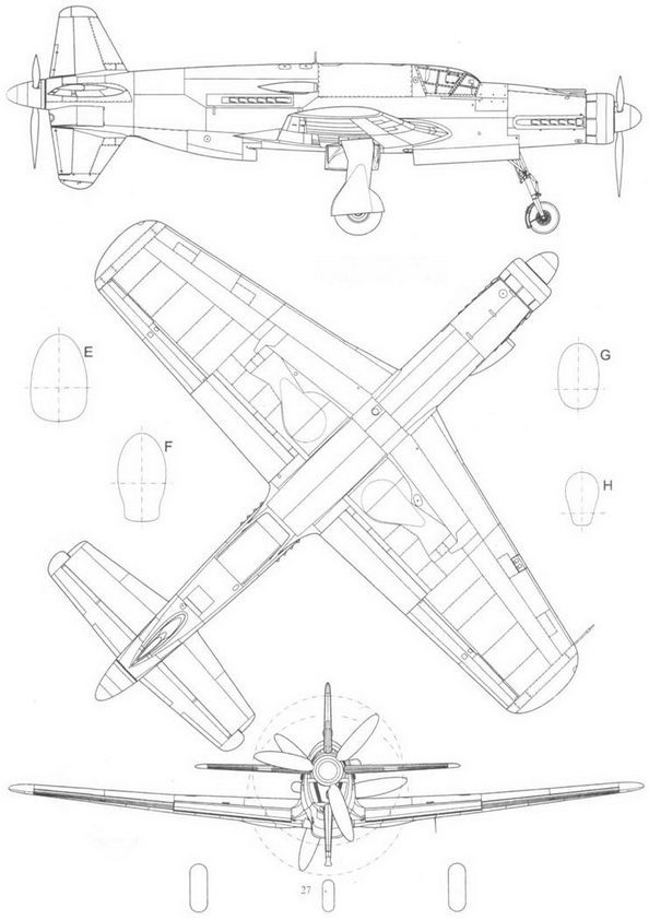 Do 335 «Pfeil» Самый быстный поршневой истребитель. Часть 1 - pic_69.jpg