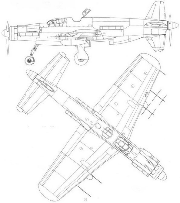 Do 335 «Pfeil» Самый быстный поршневой истребитель. Часть 1 - pic_81.jpg