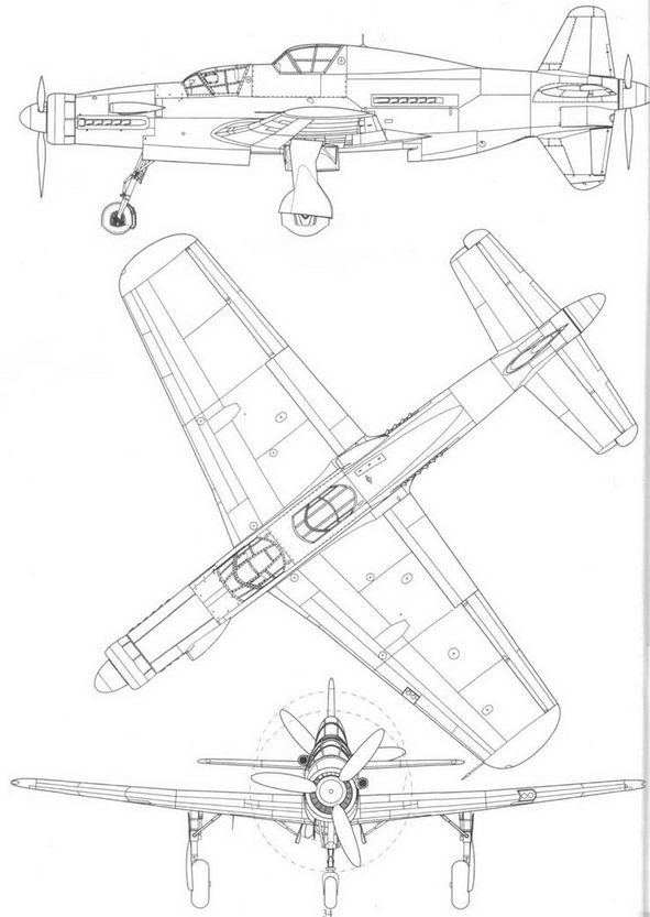 Do 335 «Pfeil» Самый быстный поршневой истребитель. Часть 1 - pic_86.jpg