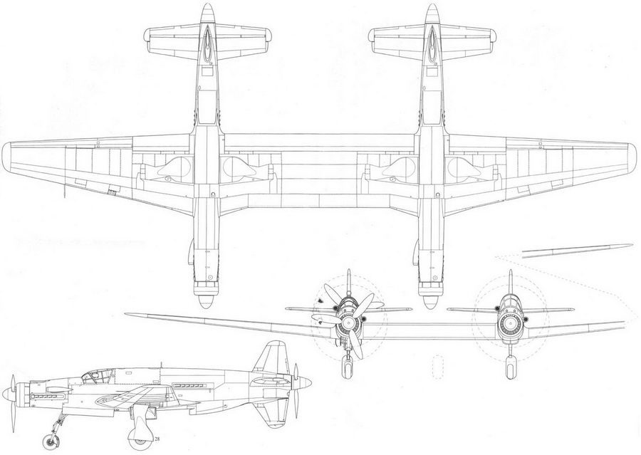 Do 335 « Pfeil» самый быстный поршневой истребитель. Часть 2 - pic_29.jpg