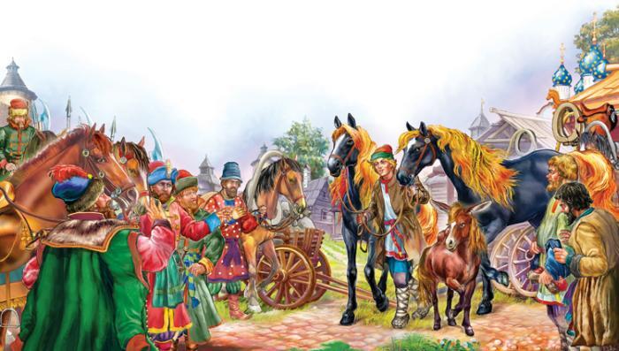 Сказки русских писателей (с илл.) - horse_gorbunok_11.jpg