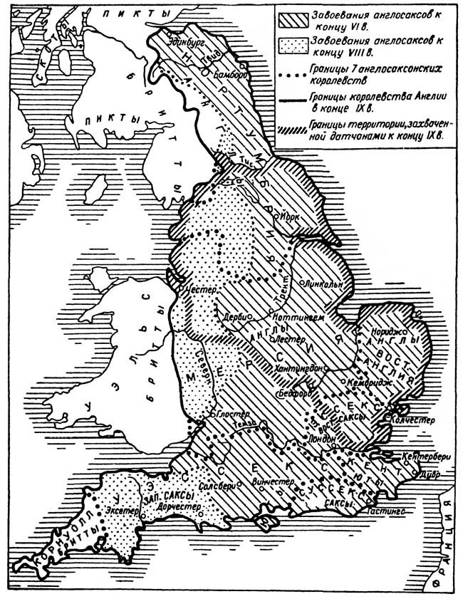 История Англии в Средние века - map001.jpg