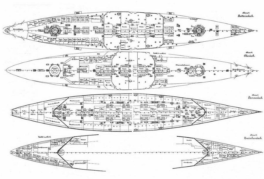 Броненосные крейсера “Шарнхорст”, “Гнейзенау” и “Блюхер” (1905-1914) - pic_6.jpg