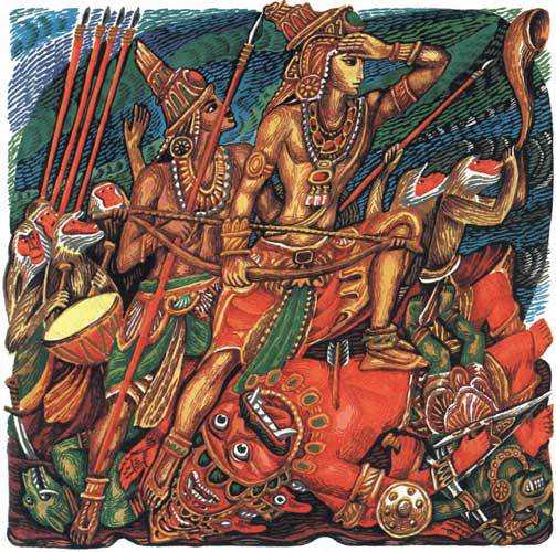 Сказание о Раме, Сите и летающей обезьяне Ханумане - i_044.jpg