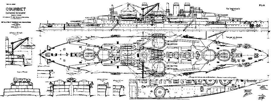 Линейные корабли типа «Курбэ». (1909-1945 ) - pic_28.jpg