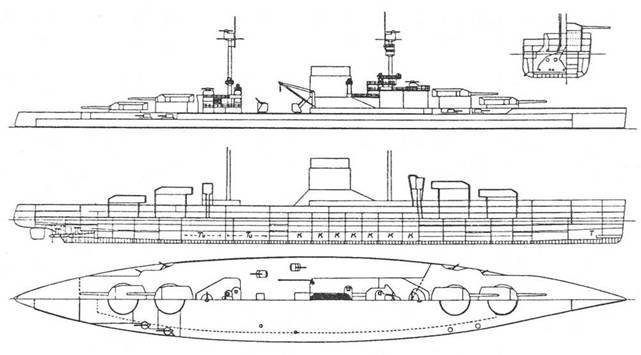 Линейные крейсера “Дерфлингер”, “Лютцов”, “Гинденбург” и “Макензен”. 1907-1918 гг. - pic_61.jpg
