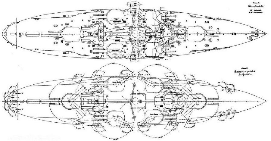 Линейные корабли Германии. Часть I. «Нассау» «Вестфален» «Рейнланд» «Позен» - pic_16.jpg