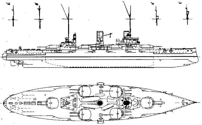 Линейные корабли Германии. Часть I. «Нассау» «Вестфален» «Рейнланд» «Позен» - pic_36.jpg
