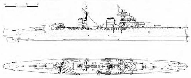 Легкие крейсера Италии. Часть I. 1932-1945 гг. Крейсера типа “Бартоломео Коллеони” и “Луиджи Кадорна” - pic_54.jpg