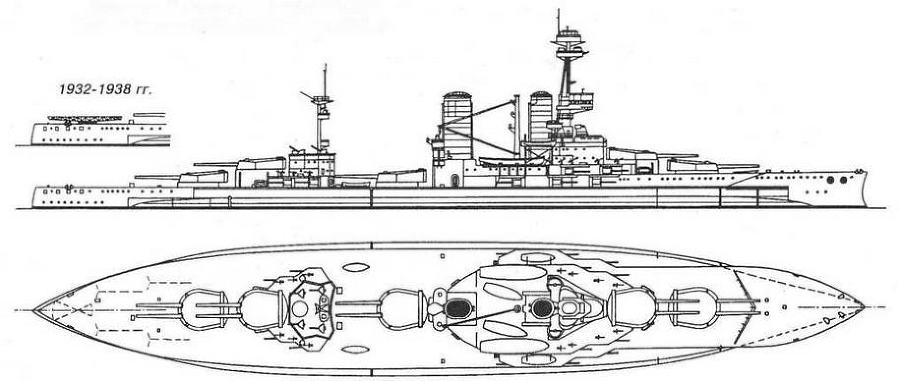 Линейные корабли “Эджинкорт”, “Канада” и “Эрин”. 1910-1922 гг. - img_34.jpg