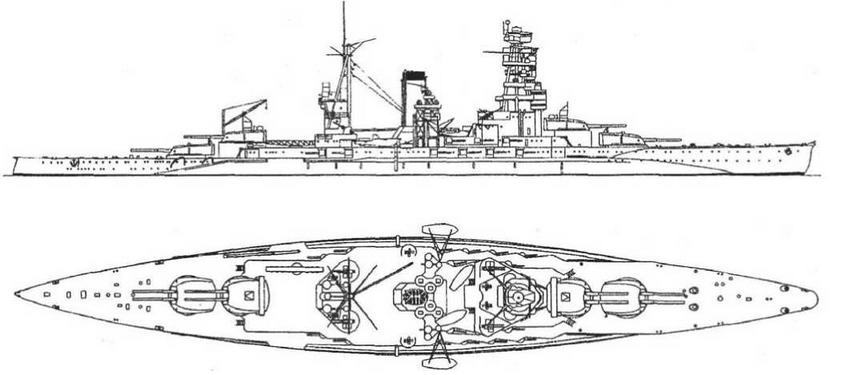 Линейные корабли типа "Нагато". 1911-1945 гг. - img_31.jpg