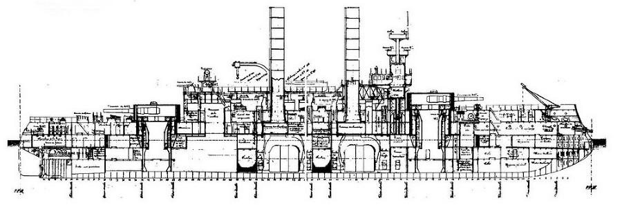 Броненосцы Соединенных Штатов Америки "Мэн", "Техас", "Индиана", "Массачусетс", "Орегон" и "Айова" - pic_61.jpg