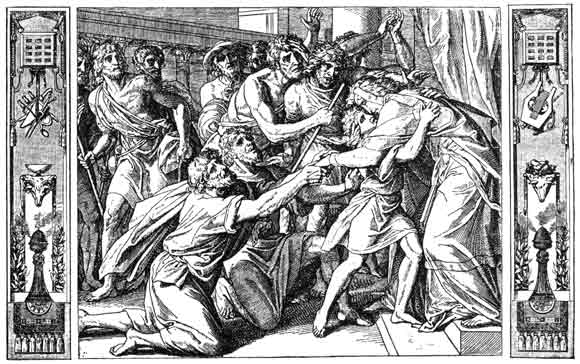 Библия, пересказанная детям старшего возраста. Ветхий завет. Часть первая (Иллюстрации — Юлиус Шнорр фон Карольсфельд) - _085.jpg