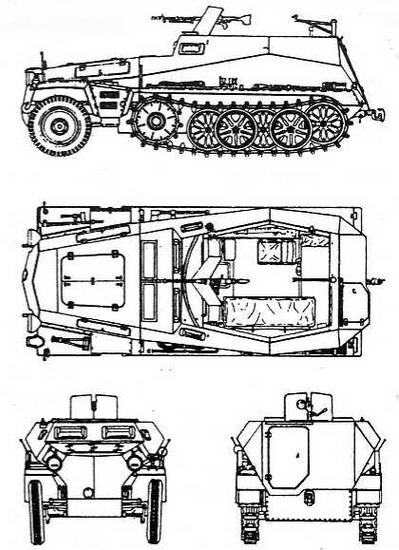 Бронетанковая техника Германии 1939 - 1945 (часть II) Бронеавтомобили, бронетранспортеры, тягачи и спецмашины - img_17.jpg