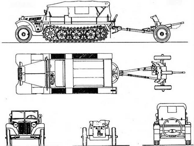 Бронетанковая техника Германии 1939 - 1945 (часть II) Бронеавтомобили, бронетранспортеры, тягачи и спецмашины - img_36.jpg