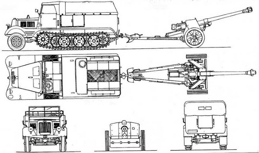 Бронетанковая техника Германии 1939 - 1945 (часть II) Бронеавтомобили, бронетранспортеры, тягачи и спецмашины - img_38.jpg