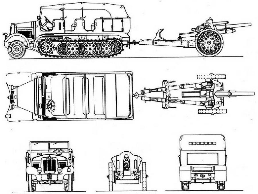 Бронетанковая техника Германии 1939 - 1945 (часть II) Бронеавтомобили, бронетранспортеры, тягачи и спецмашины - img_39.jpg