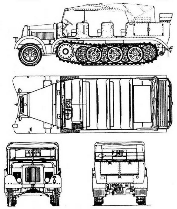 Бронетанковая техника Германии 1939 - 1945 (часть II) Бронеавтомобили, бронетранспортеры, тягачи и спецмашины - img_42.jpg