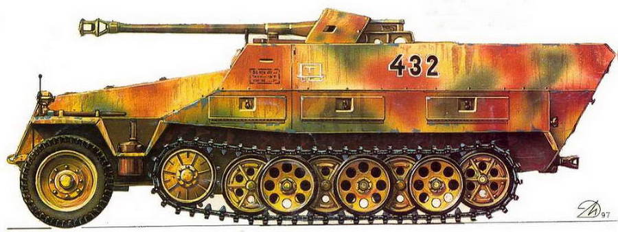 Бронетанковая техника Германии 1939 - 1945 (часть II) Бронеавтомобили, бронетранспортеры, тягачи и спецмашины - img_93.jpg
