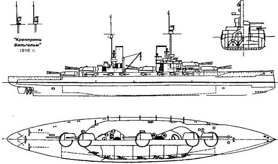 Линейные корабли типов Кайзер и Кениг. 1909-1918 гг. - _4.jpg