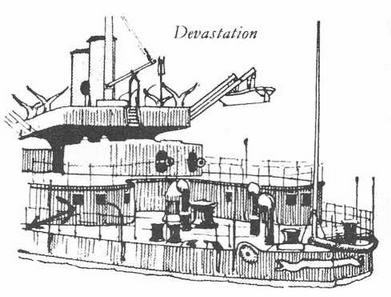 Брустверно-башенные броненосцы Глаттон, Девастейшен, Тандерер и Дредноут. 1868-1908 гг. - _15.jpg
