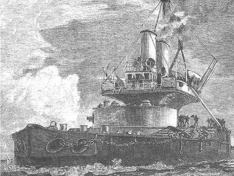 Брустверно-башенные броненосцы Глаттон, Девастейшен, Тандерер и Дредноут. 1868-1908 гг. - _20.jpg