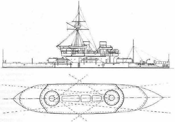 Брустверно-башенные броненосцы Глаттон, Девастейшен, Тандерер и Дредноут. 1868-1908 гг. - _35.jpg