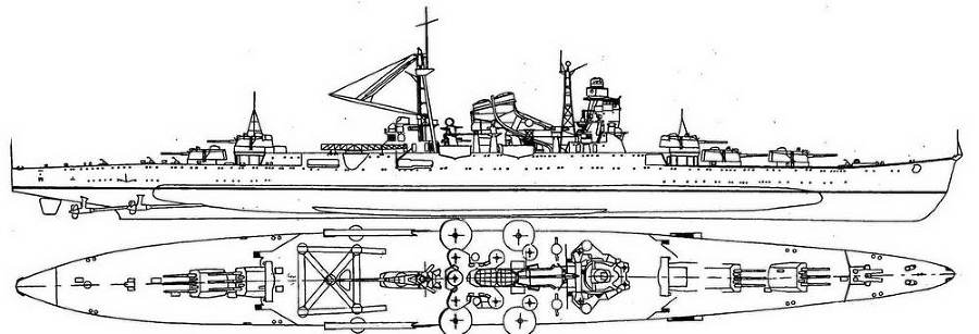Японские тяжелые крейсера. Том 1. История создания, описание конструкции, предвоенные модернизации. - img_62.jpg