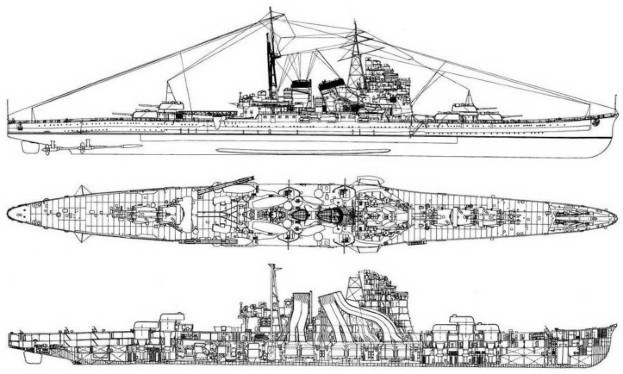 Японские тяжелые крейсера. Том 1. История создания, описание конструкции, предвоенные модернизации. - img_101.jpg
