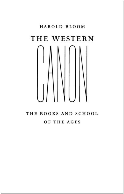 Западный канон<br />(Книги и школа всех времен) - i_001.jpg