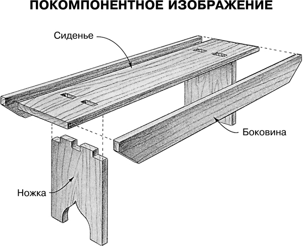 Мебель для дома своими руками. Приемы работы и подробные чертежи - i_004.jpg