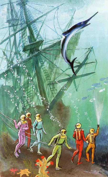 Человек-амфибия. Голова профессора Доуэля. Остров погибших кораблей(Научно-фантастические романы) - i_040.jpg