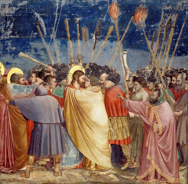 Очерки теории искусства - Giotto_Kiss_of_Judas.jpg