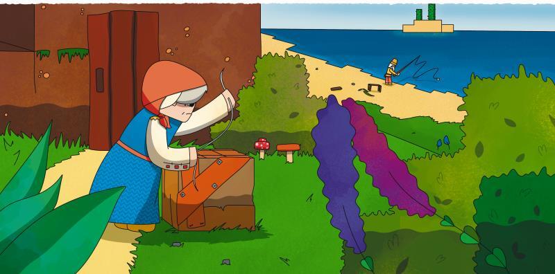 Сказка о рыбаке и золотой треске. Любимые сказки в стиле Майнкрафт - i_003.jpg