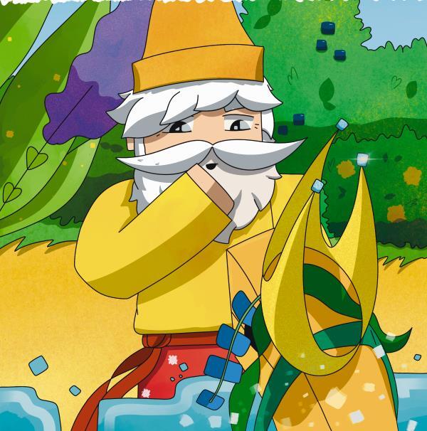 Сказка о рыбаке и золотой треске. Любимые сказки в стиле Майнкрафт - i_006.jpg